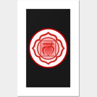 Grounded and balanced Root Chakra- Light Blue Posters and Art